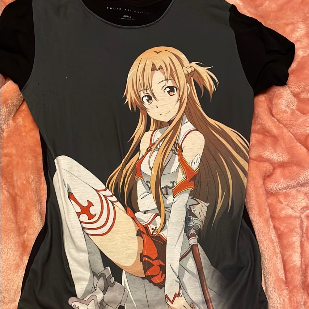 Anime Graphic Black Tee